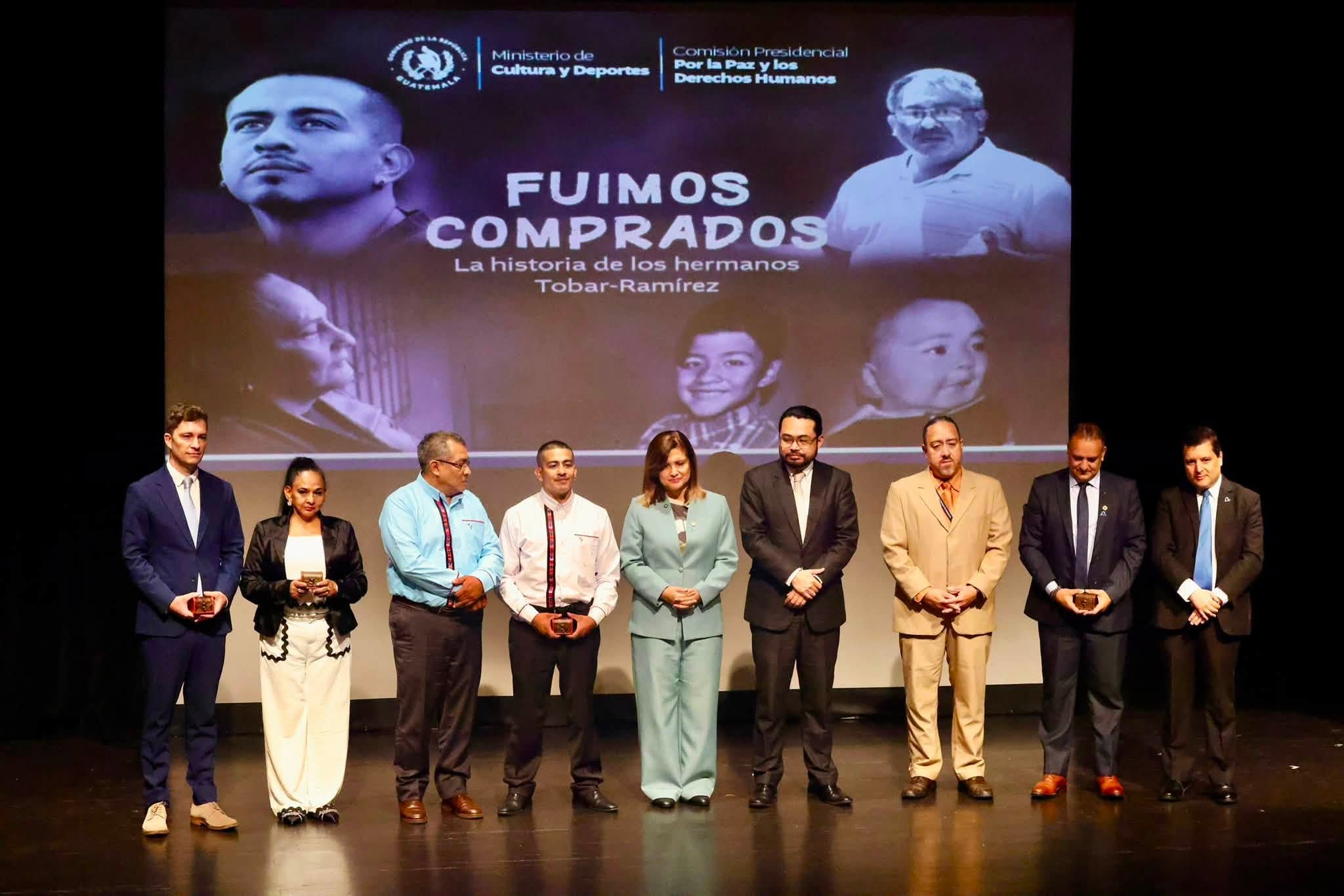 Guatemala estrenó el documental Fuimos comprados para cumplir la sentencia del caso Ramírez-Escobar y preservar la memoria de las víctimas de adopciones ilegales. (Copadeh Guatemala)