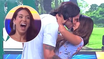 Gino Assereto besó a compañera