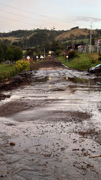 Tramo afectado por el Desbordamiento