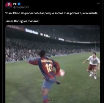 Meme por llegada de James