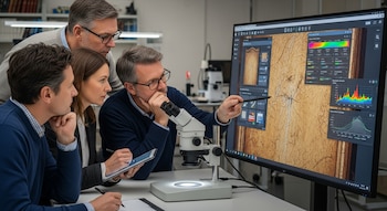 Especialistas analizan las pinceladas de