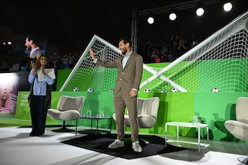 Messi en el Palacio de los Deportes de Oviedo. (Europa Press)