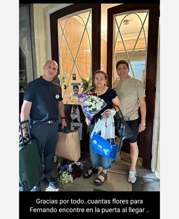 Tras el veredicto, al llegar