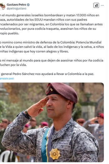 El presidente Gustavo Petro nombró