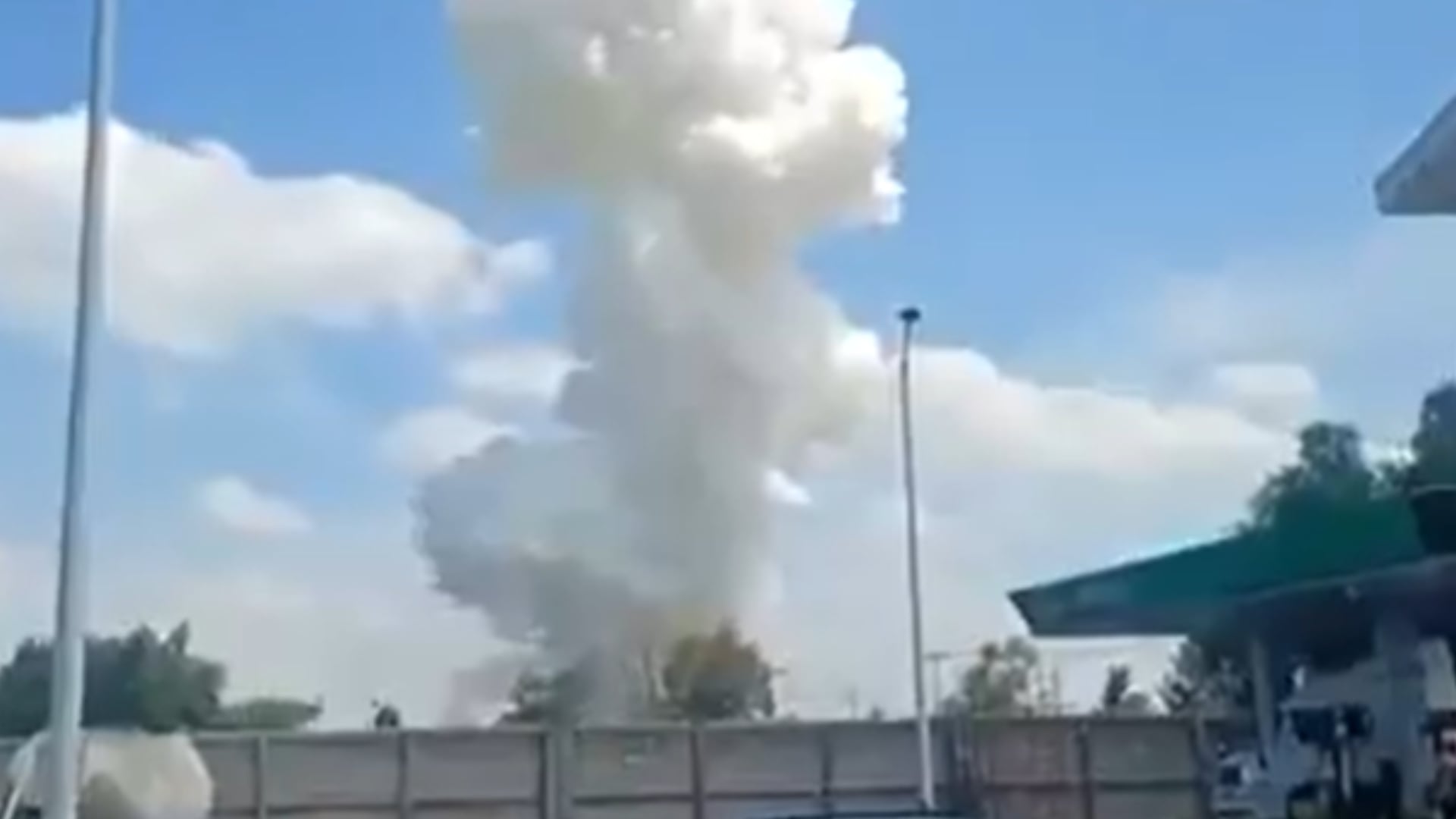 Explosión en Zumpango. (Captura de pantalla)