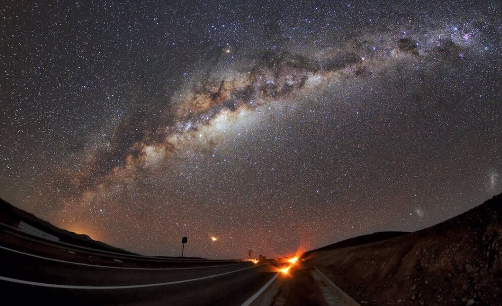 Milky Way in the night sky