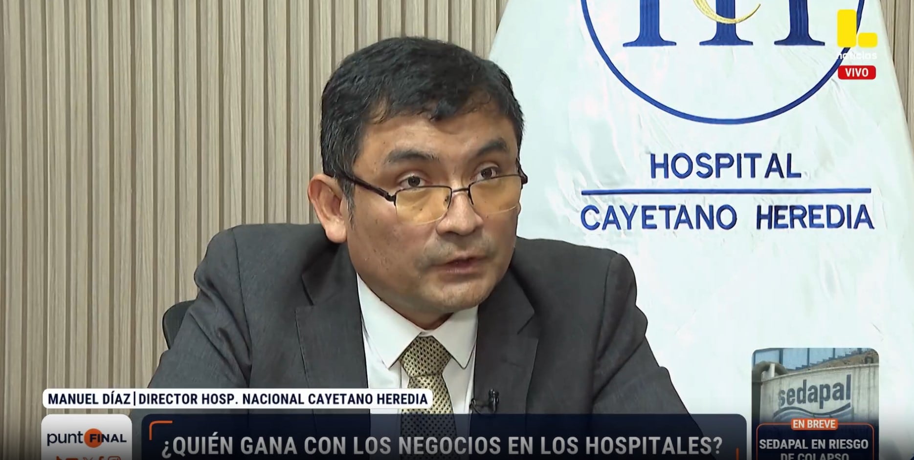 Hospitales públicos de Lima pierden espacios para atender pacientes por negocios privados subarrendados. Captura: Punto Final.