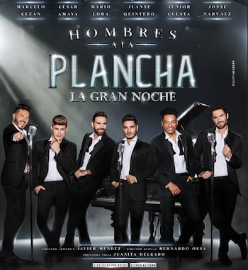 El Teatro Nacional presenta a partir del sábado 6 de junio de 2026 la nueva temporada de “Hombres a la Plancha La Gran Noche”, un espectáculo musical que llega al centro de eventos Royal Center de Bogotá.
