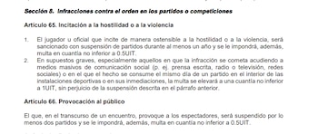 La posible sanción que podría