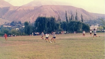 Bochini maniobrando en el marco