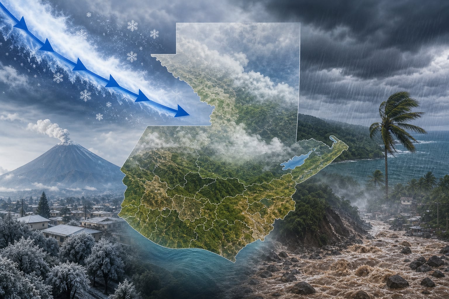 Guatemala tendrá al menos 16 frentes fríos entre noviembre y marzo de 2027, según el servicio meteorológico y sismológico nacional