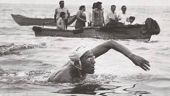 El nadador peruano Daniel Carpio