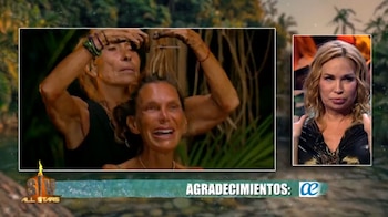 Rosa Benito le ha cortado el pelo a Yola Berrocal en 'Supervivientes All Stars'. (Mediaset)