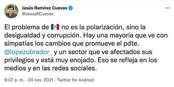 (Foto: Twitter/@JesusRCuevas)