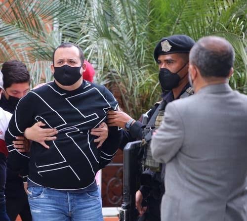 Kevin Raymundo Roque Contreras fue extraditado a Estados Unidos para enfrentar cargos por narcotráfico en la Corte Distrital del Este de Texas. ( Subdirección General de Análisis de Información Antinarcótica de la Policía Nacional Civil )