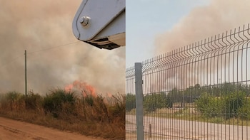 Se registraron incendios de pastizales
