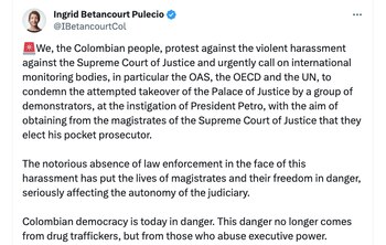 Ingrid Betancourt aseguró que el