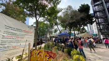 El plantón se encuentra desde