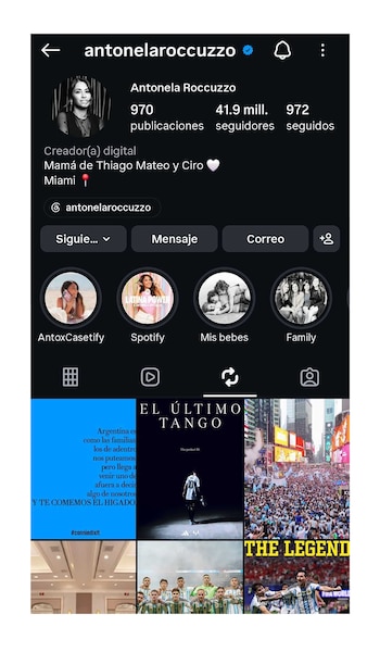 Antonela Roccuzzo perfil instagram