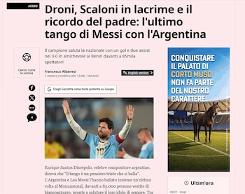 Los medios del mundo reflejaron la despedida de Messi de la selección argentina