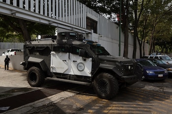 Un camión blindado trasladó al exgobernador de Baja California Norte, Ernesto Ruffo Appel, al penal de Almoloya desde Ciudad de México. (Crédito: EFE)