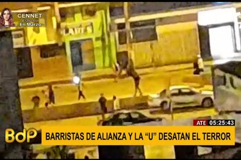 Los barristas terminaron rompiendo carros,