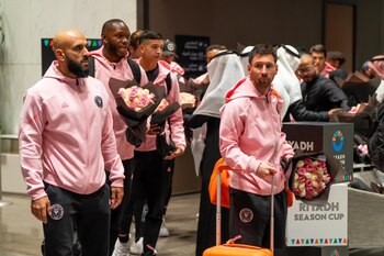 La delegación de Inter Miami,