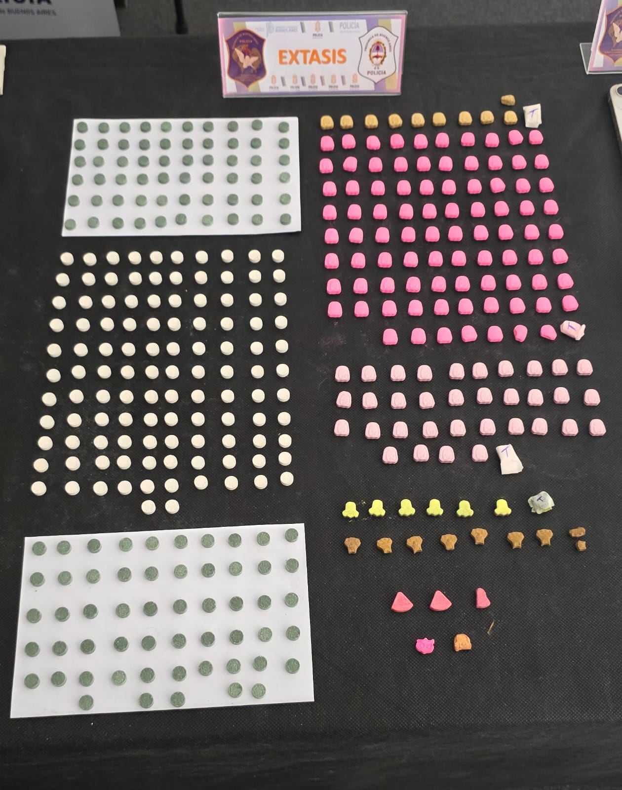 Las pastillas de éxtasis secuestradas