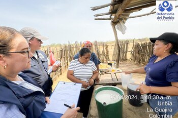 En la inspección hallaron irregularidades en los servicios de atención del Icbf - crédito Defensoría del Pueblo
