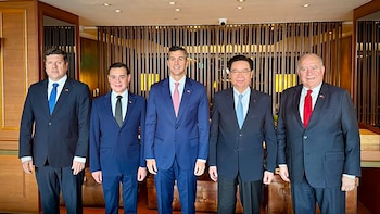 Joseph Wu recibió a Santiago Peña en Taiwán: “Su apoyo y su firme voz son fundamentales para nosotros”