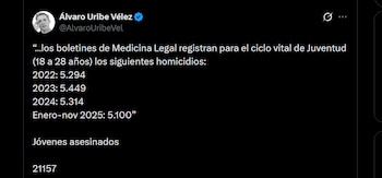 Álvaro Uribe cuestionó al Gobierno