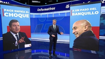 Carlos Franganillo, en 'Informativos Telecinco'.