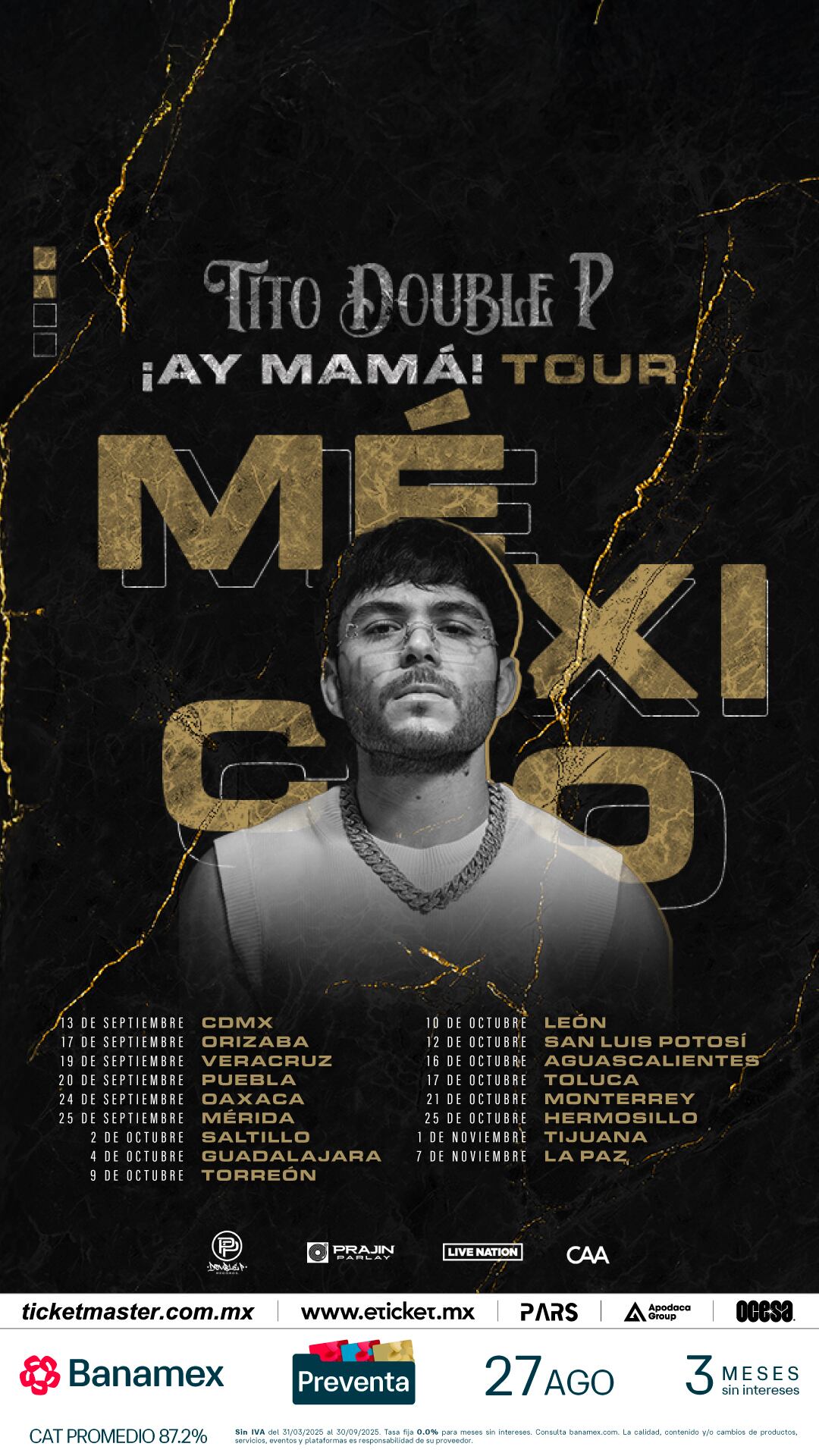Cartel oficial. (Ocesa)
