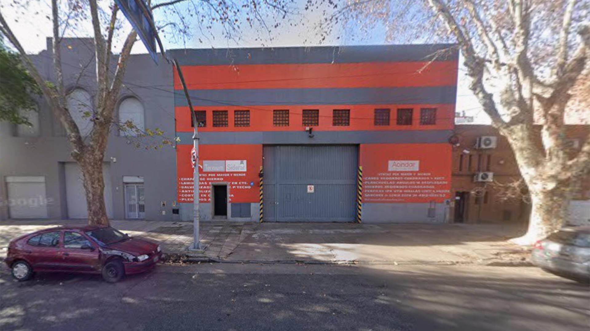 La fábrica donde ocurrió el robo