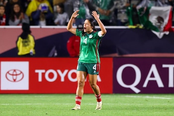 Rebeca Bernal capitana de la Selección Mexicana. redit: Jessica Alcheh-USA TODAY Sports