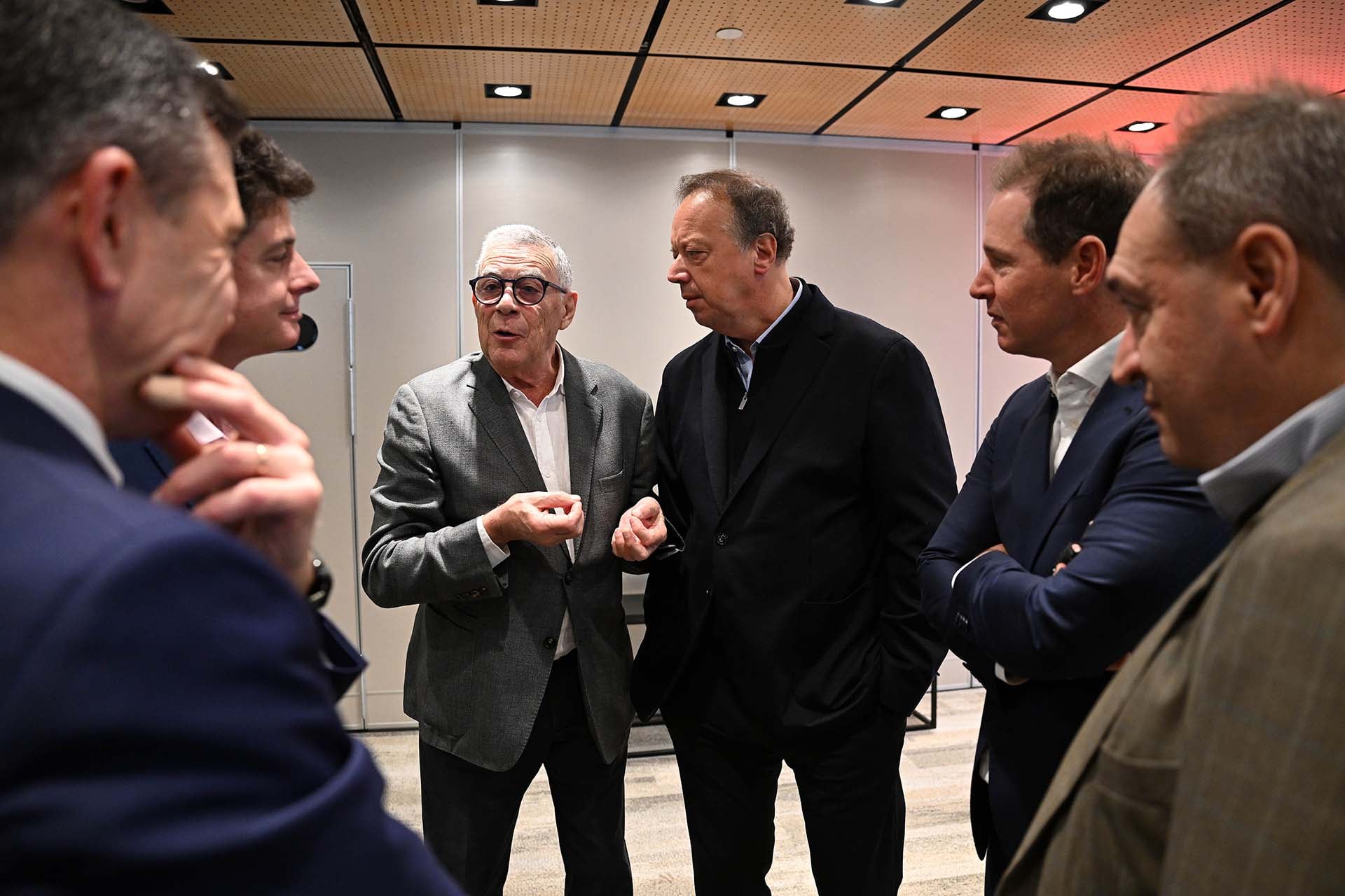 Guillermo Cerviño; Juan Nápoli, presidente de Valo; y Jorge Brito