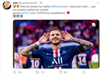 La publicación de Wanda Nara
