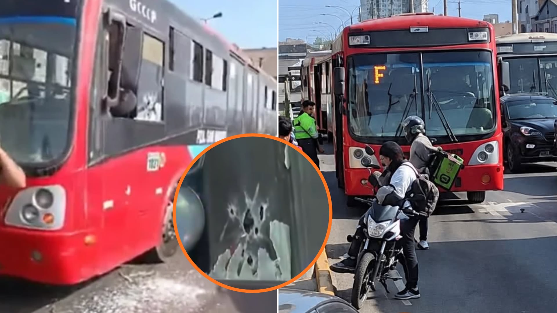 Atacan a balazos un bus lleno de pasajeros en avenida Universitaria y dejan herido al chofer