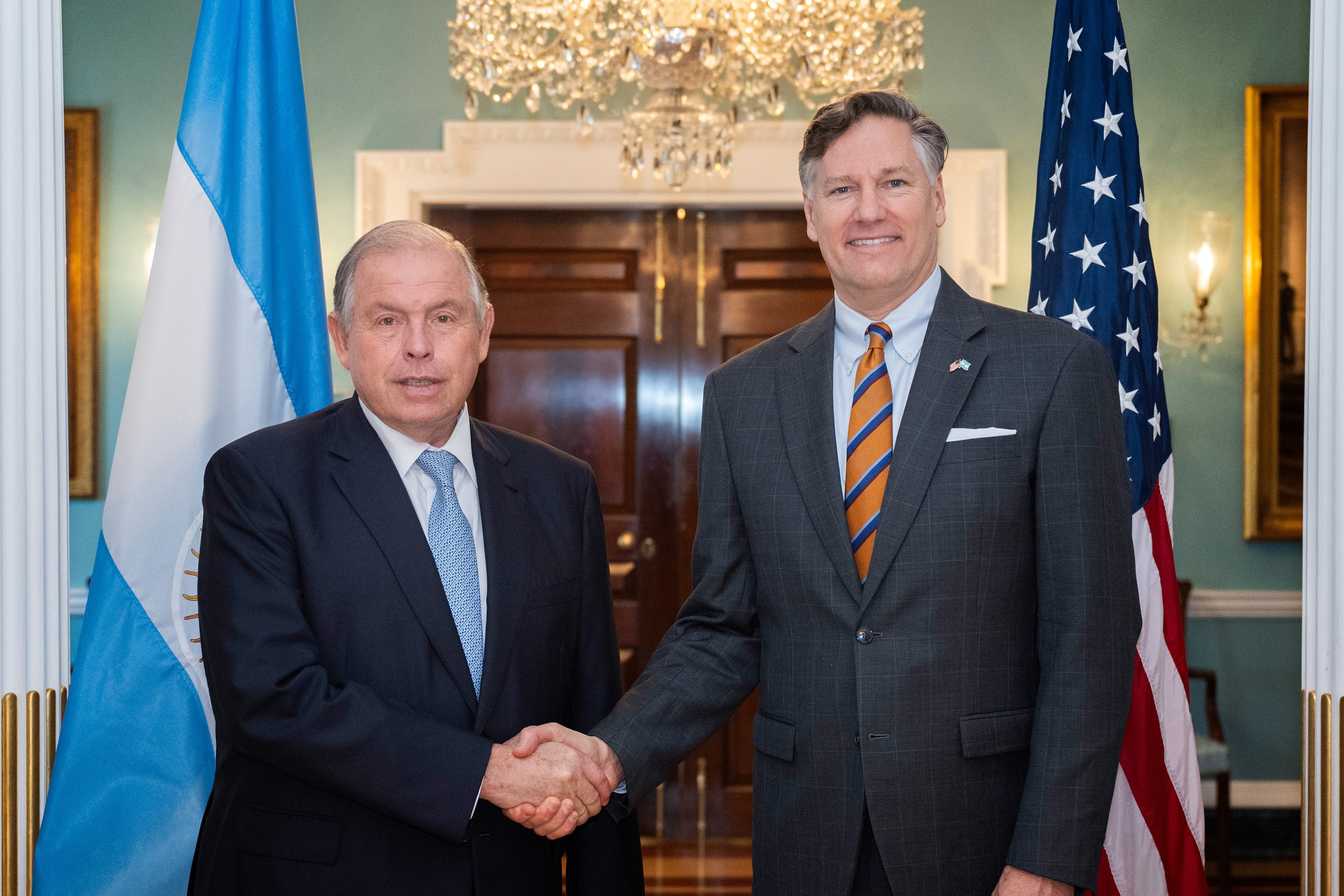 Gerardo Werthein y Christopher Landau