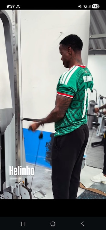 Helinho entrenó con la playera de la Selección Mexicana durante la pausa de la Liga MX por la Fecha FIFA (captura de pantalla)