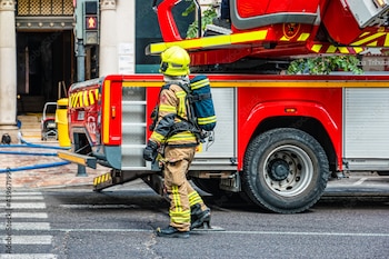 Un bombero en España. (AdobeStock)