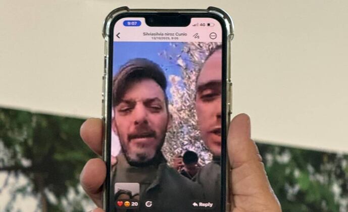 Así se comunicaron los hermanos Cunio con sus familiares