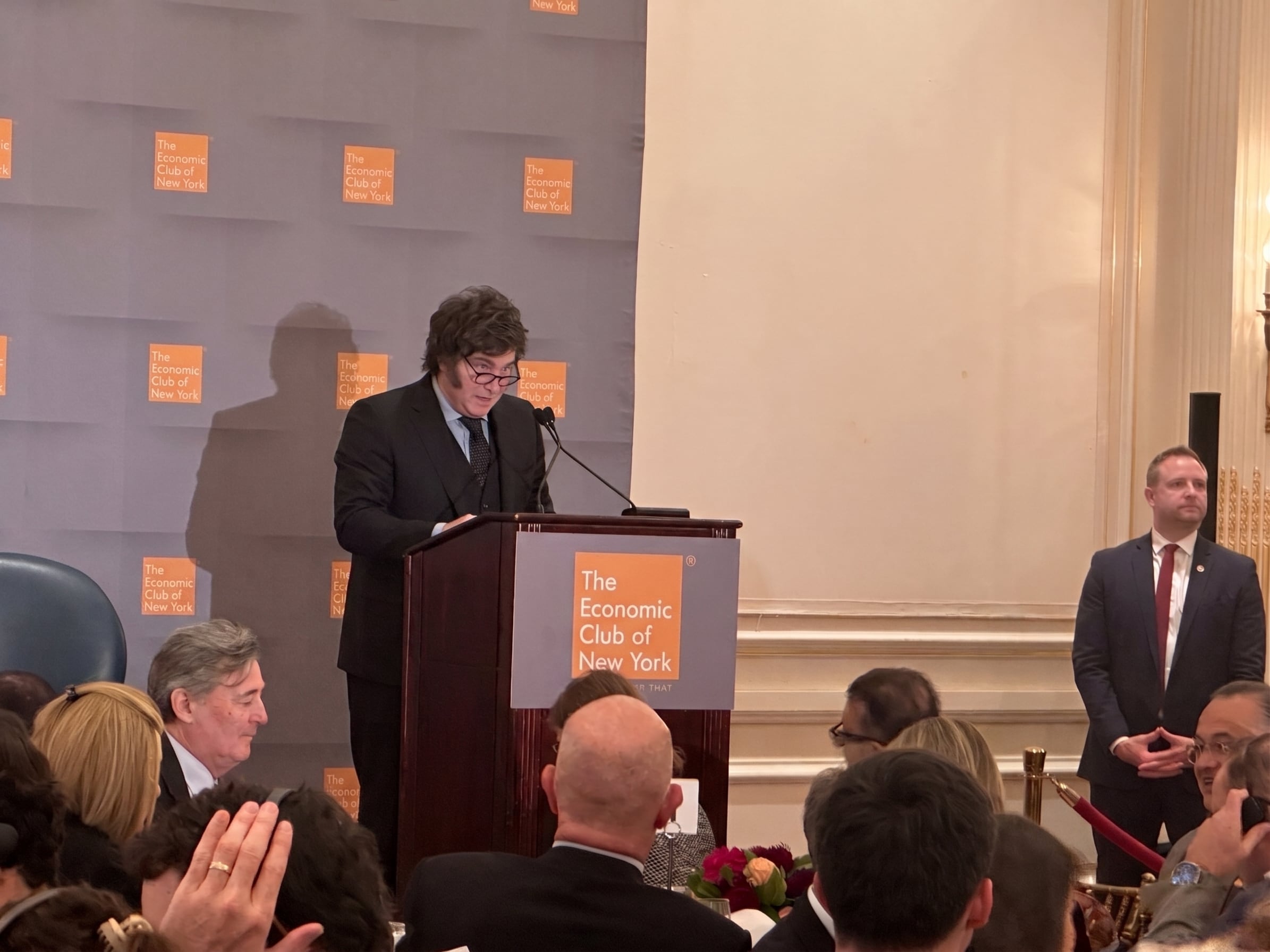 Javier Milei en The Economic Club of New York