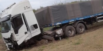 Choque fatal entre un camión