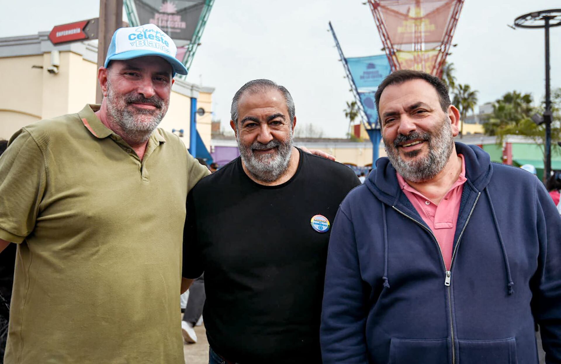 Los líderes de Sanidad Héctor Daer, Javier Pokoik y Norberto Maschio