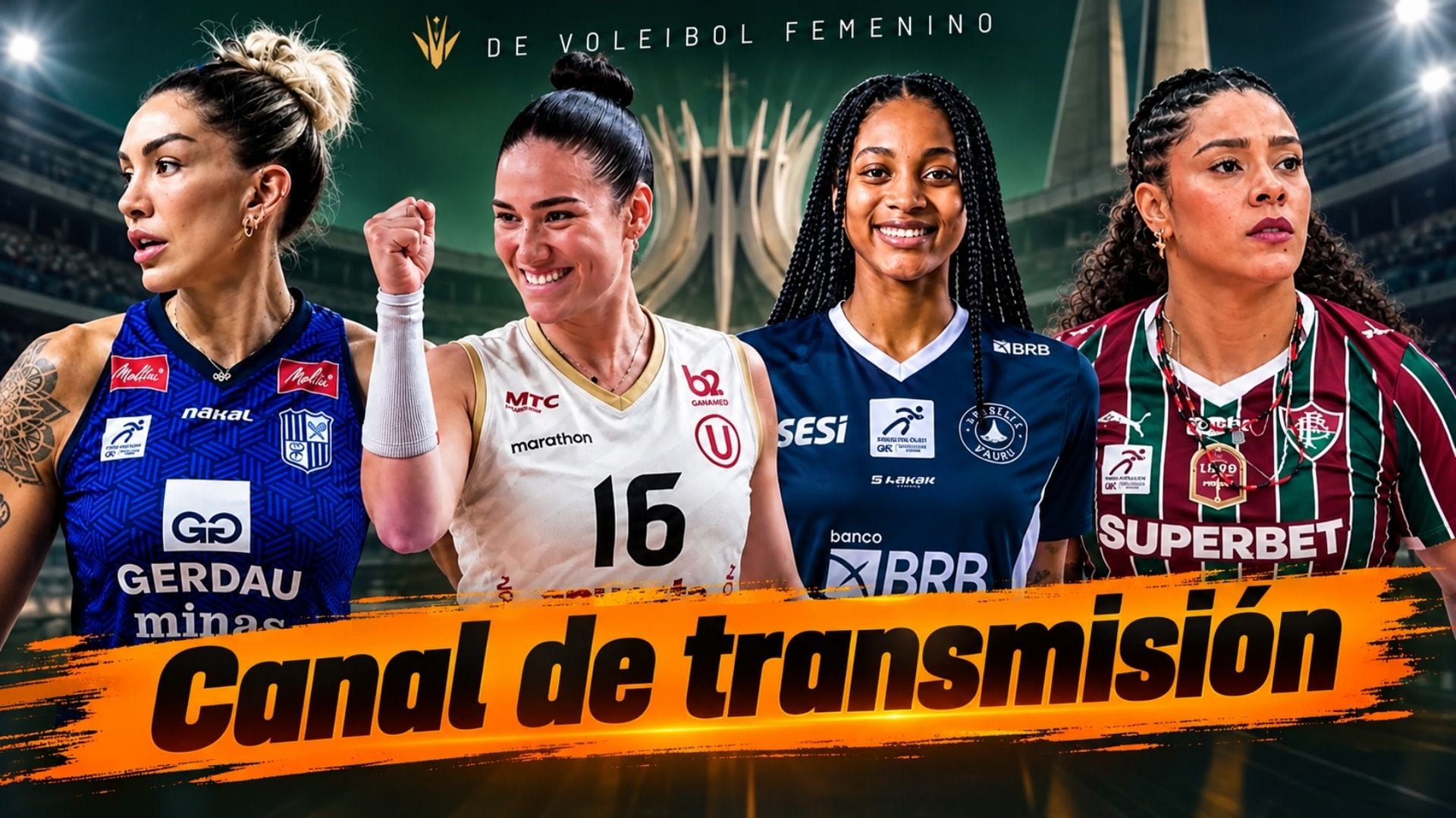 Canal que transmitirá los amistosos de Universitario en la Copa Brasilia de vóley 2026.
