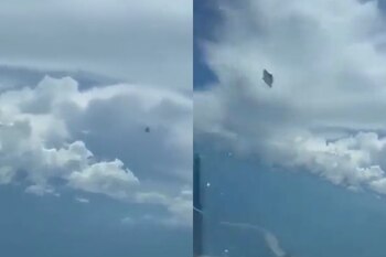 Ovni en Medellín. Imágenes: @jaimemaussan1