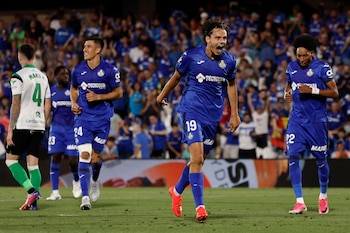 Getafe avanza a la fase de la Liga en la UEFA Conference League. (EFE/Sergio Pérez)