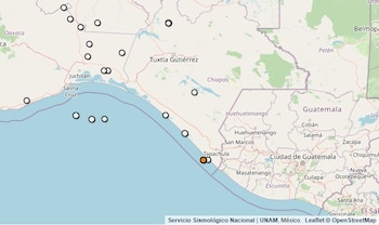 Temblor reportado en Chiapas. (SSN)