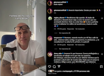 Gian Marco pospone entre lágrimas su unipersonal por salud. (Captura: Instagram)